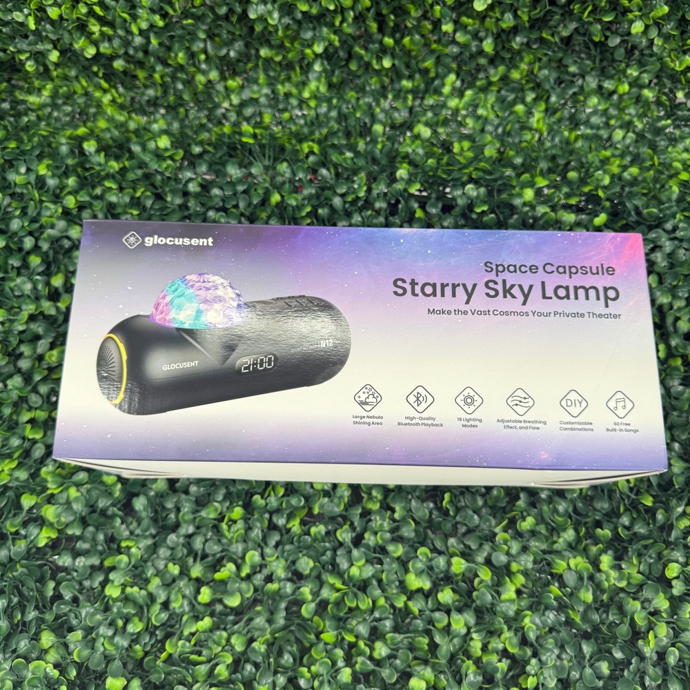 Glocusent Space Capsule Starry Sky Lamp N12 Bluetooth Speaker Galaxy Projector